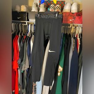 Black Nike Pro Men’s Spandex Training Tights